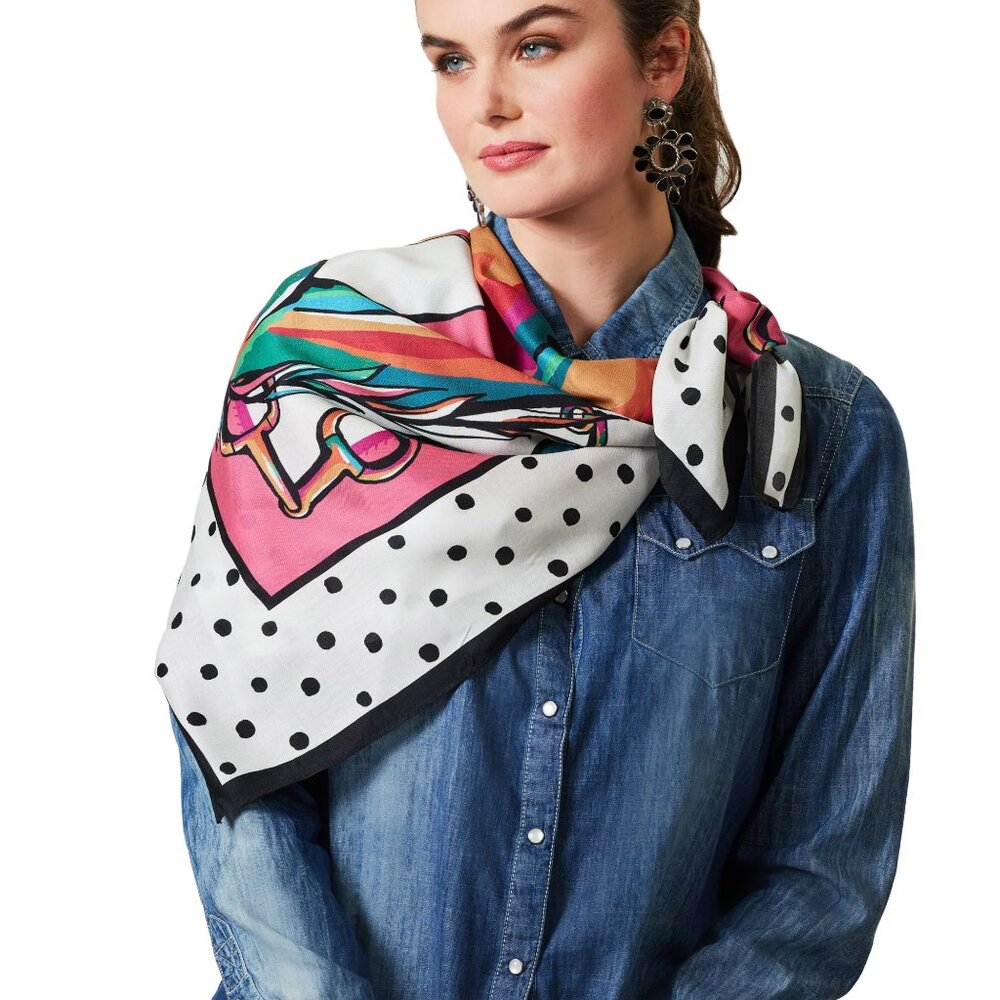 NWT Double D Ranch Horse Girl Scarf Boho Bohemian Western Accessories - Picture 3 of 4